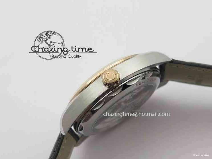 0202 2017 Aqua Terra SS RG XF Best Edition White Textured Dial On Black Leather Strap A Functional 8157